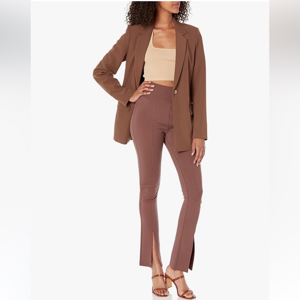 The Drop Blake Long Blazer Coffee Bean - Picture 3 of 4